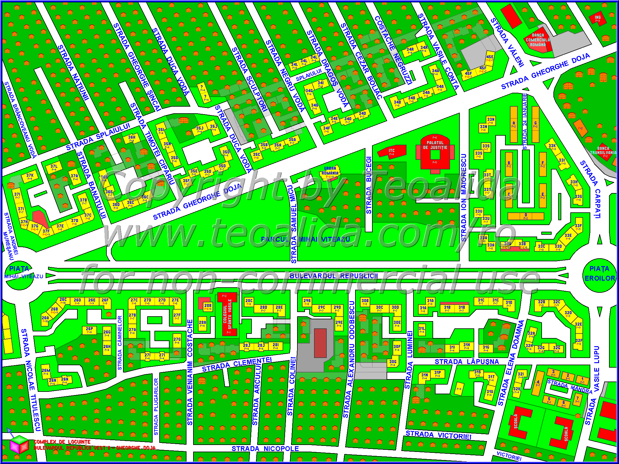 ploiesti harta 3d Maps designed by Teoalida   The world of Teoalida